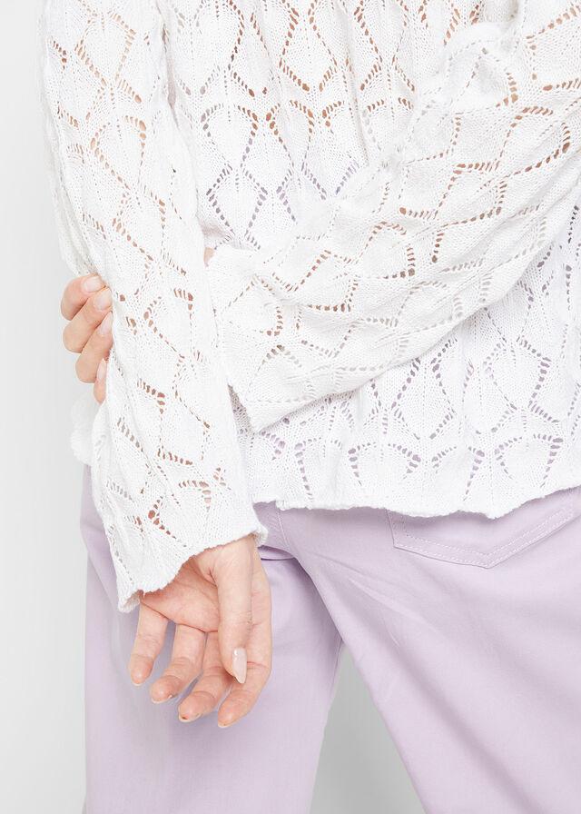 SWETER AŻUROWY DAMSKI