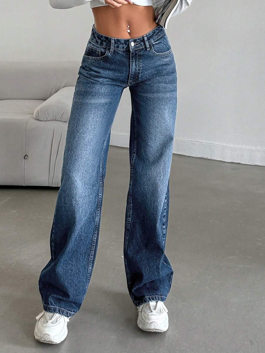 SPODNIE JEANS SZEROKIE NOGAWKI