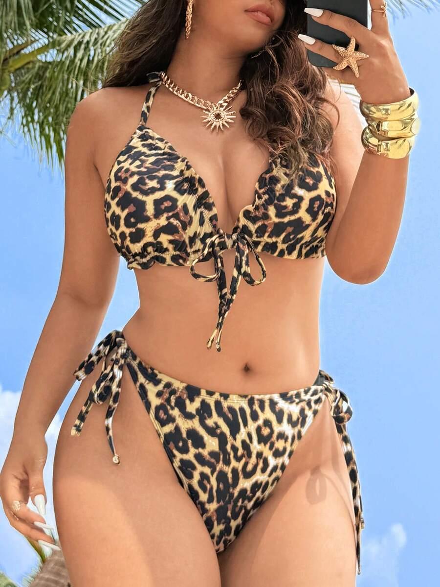 DWUCZĘŚCIOWY STRÓJ KĄPIELOWY ANIMAL PRINT