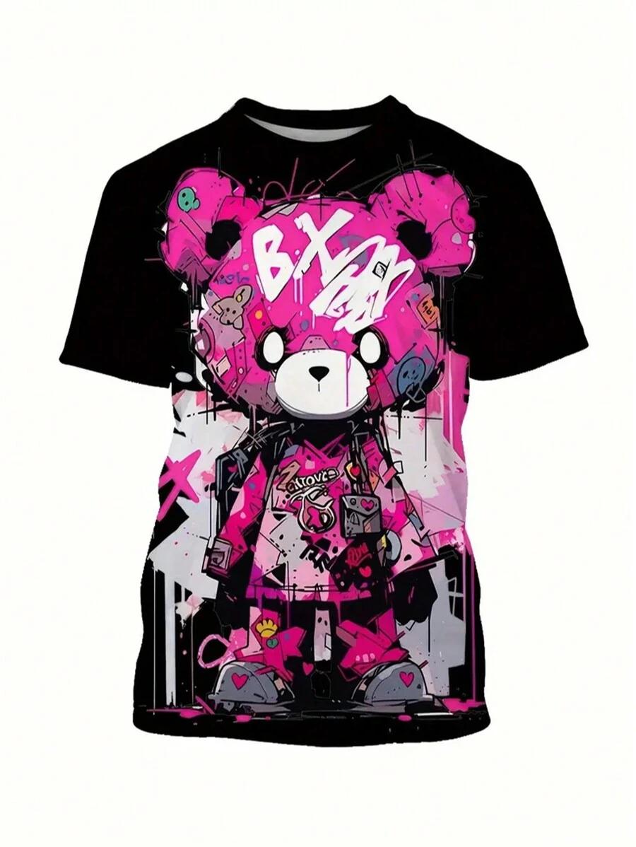 t-shirt oversize nadruk