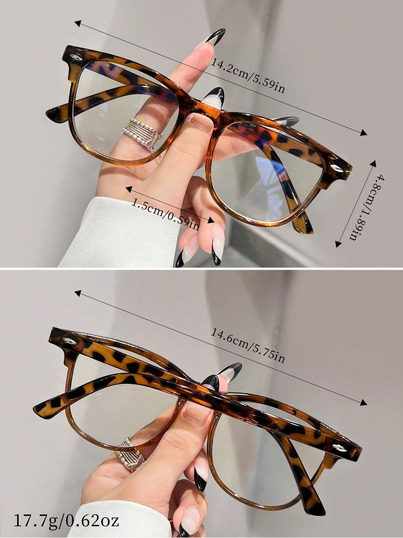 okulary zerówki animal print