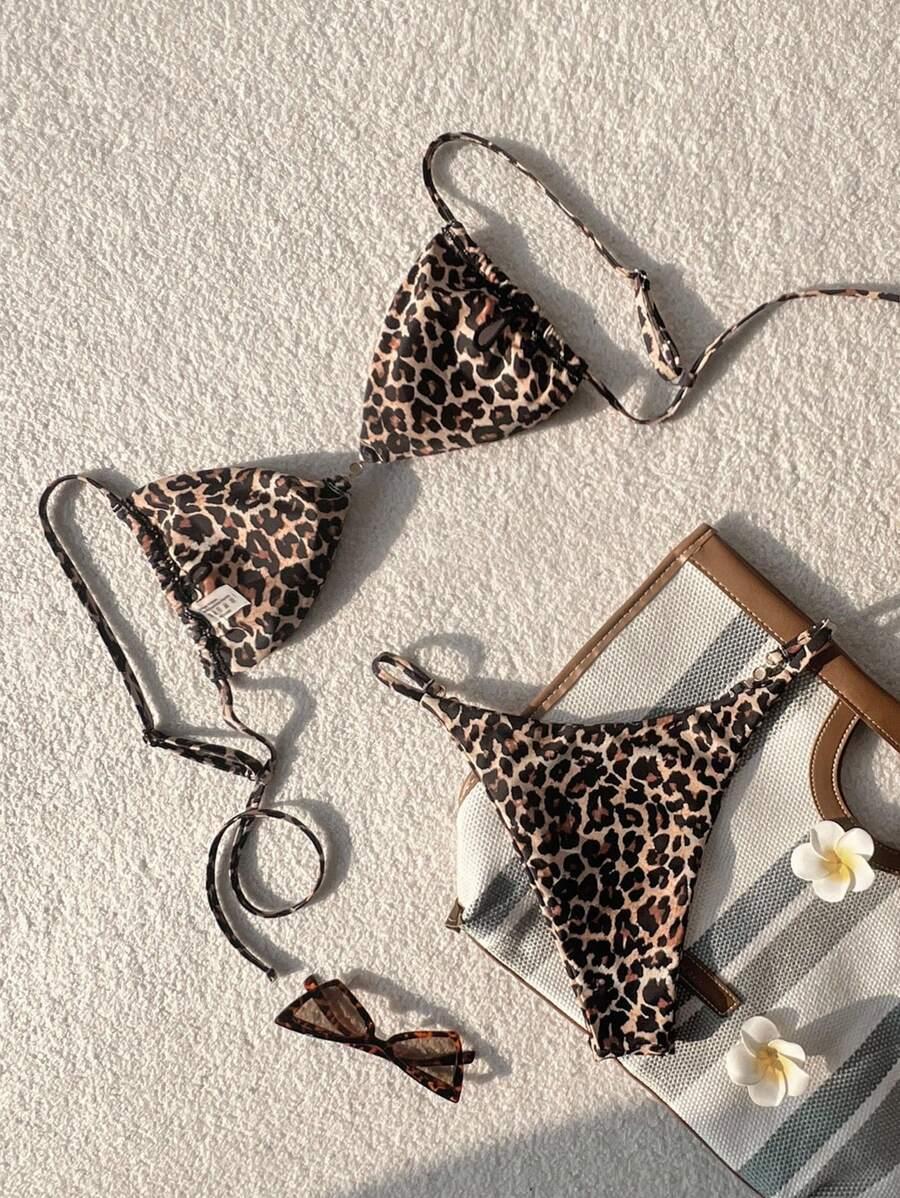 dwuczęściowy strój kąpielowy animal print 