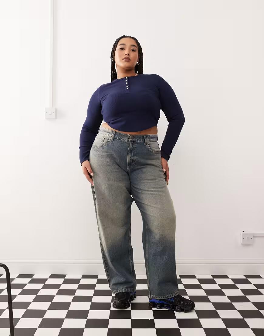 NIEBIESKIE SPODNIE JEANS