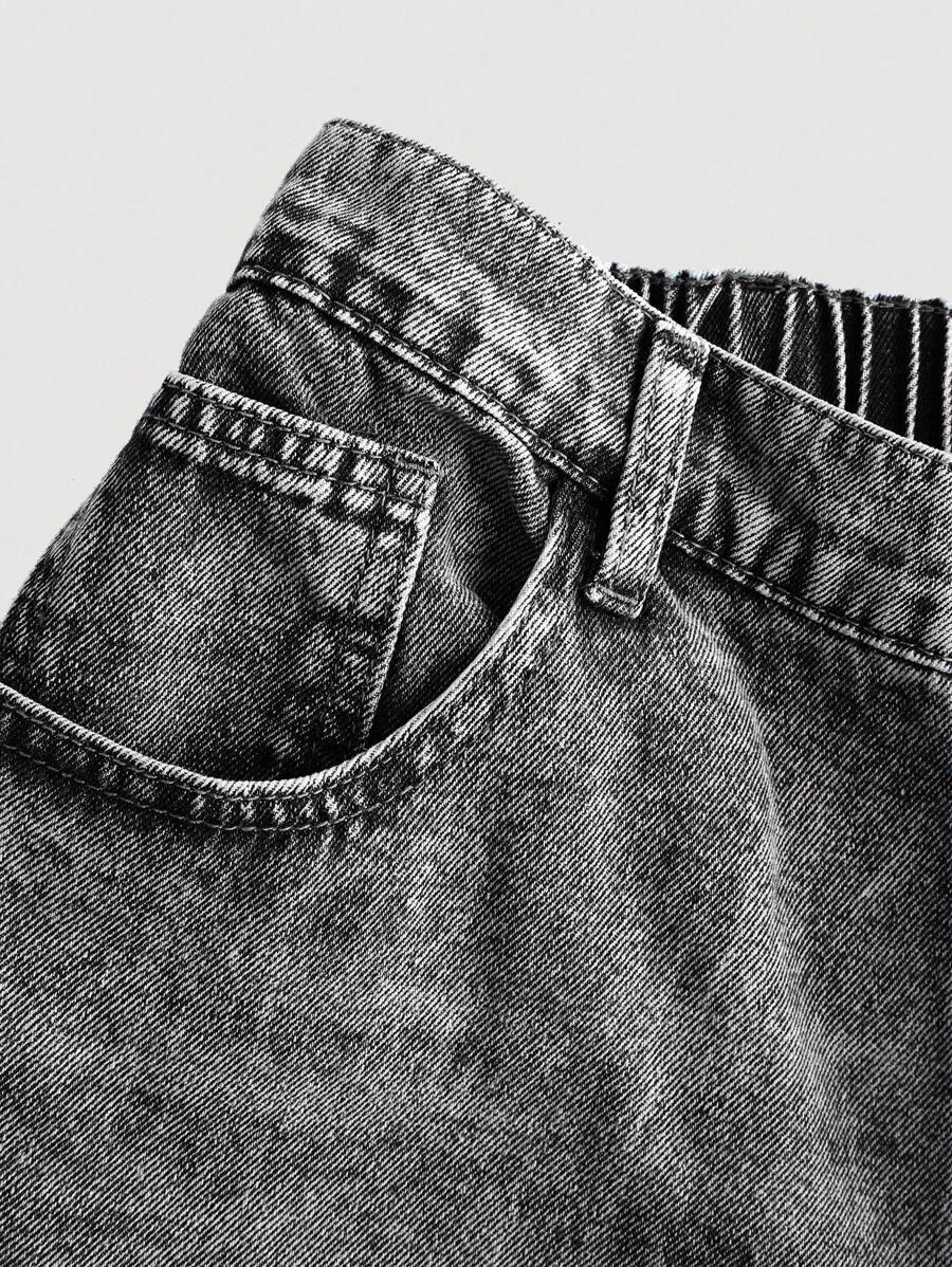 SZARE SPODNIE JEANS