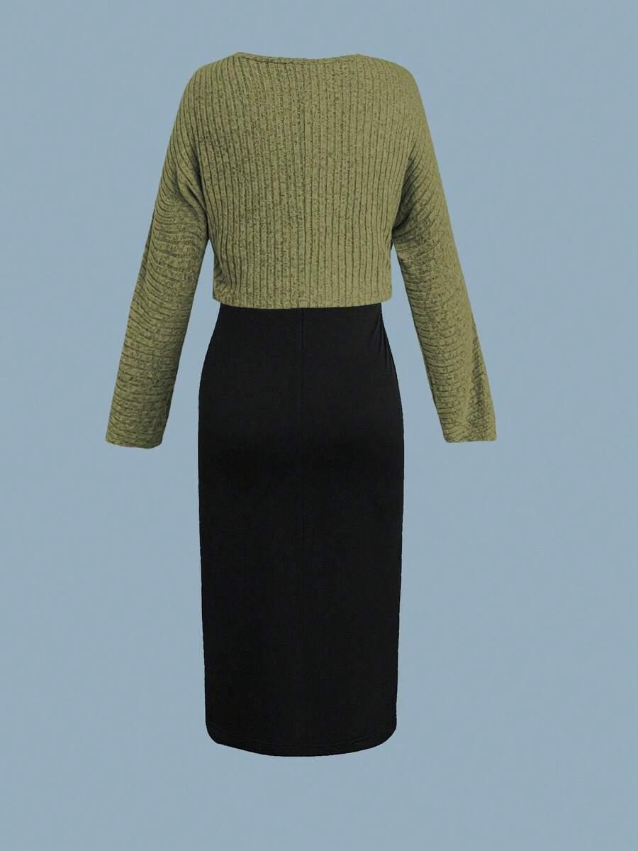 komplet sukienka sweter 