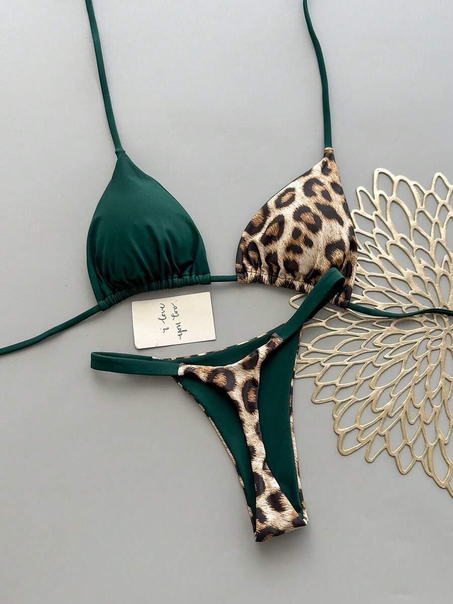 DWUCZĘŚCIOWY STRÓJ KĄPIELOWY ANIMAL PRINT