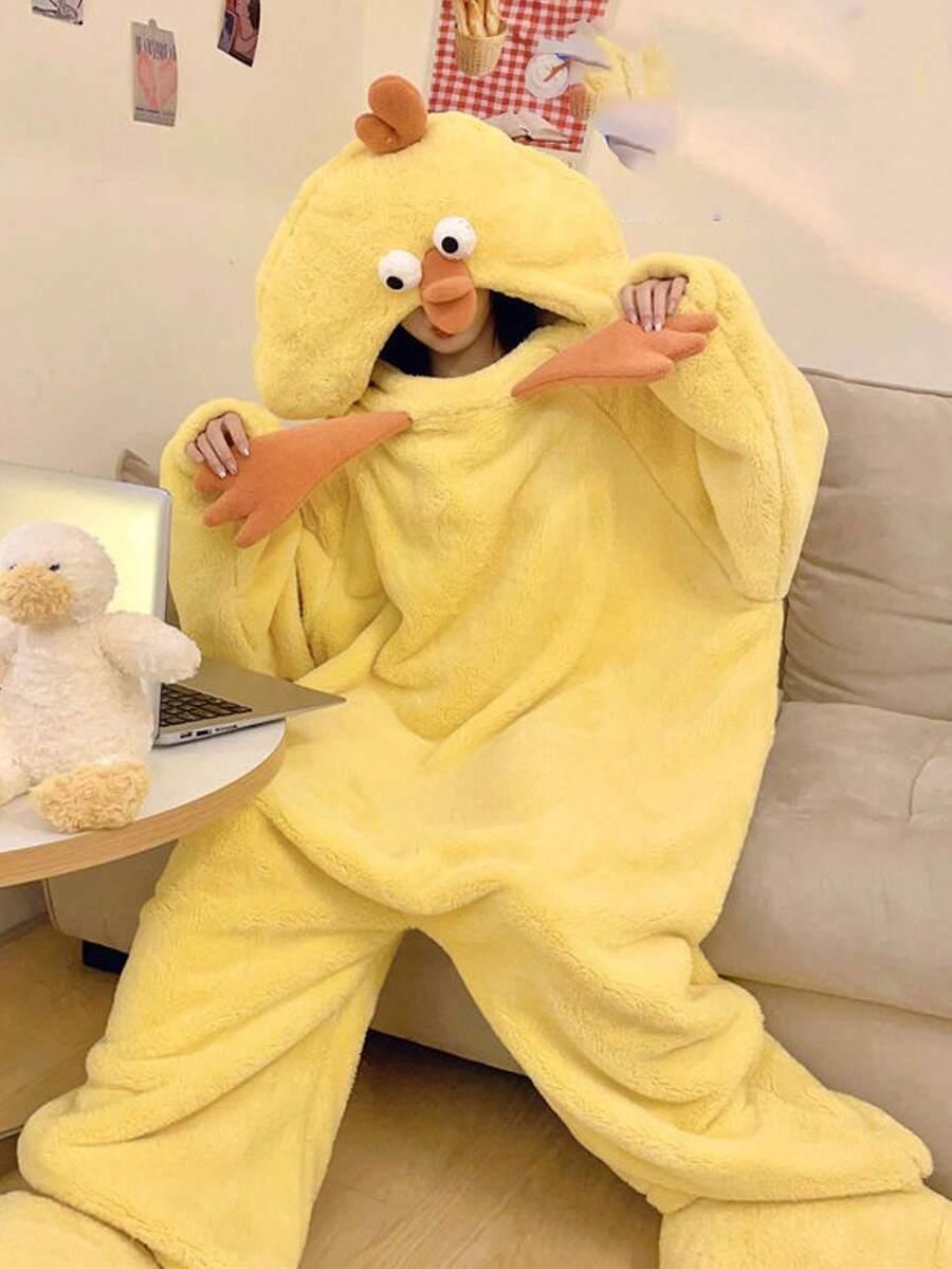 żółty KOMBINEZON ONESIE kurczak