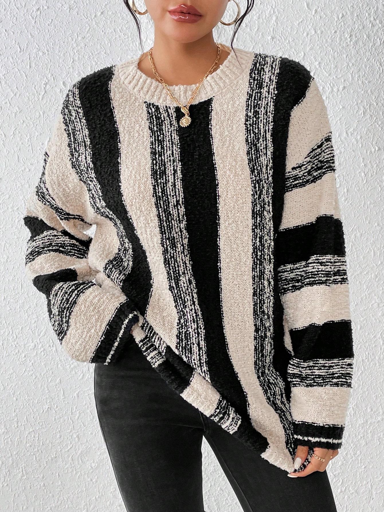 LUŹNY SWETER PASKI