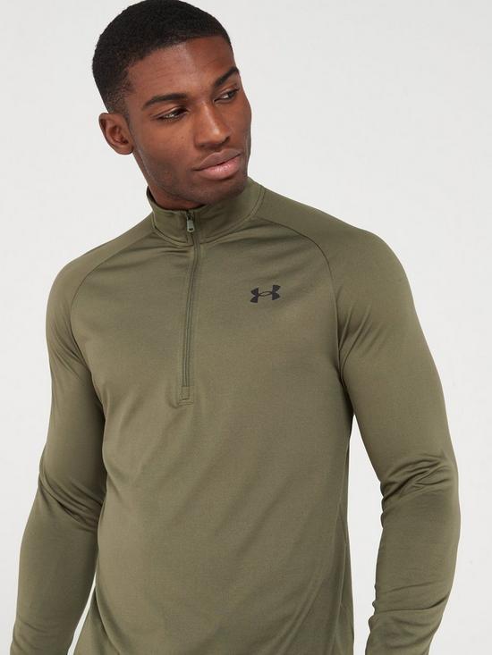UNDER ARMOUR KOSZULKA SPORTOWA Z ZAMKIEM TECH 2.0 
