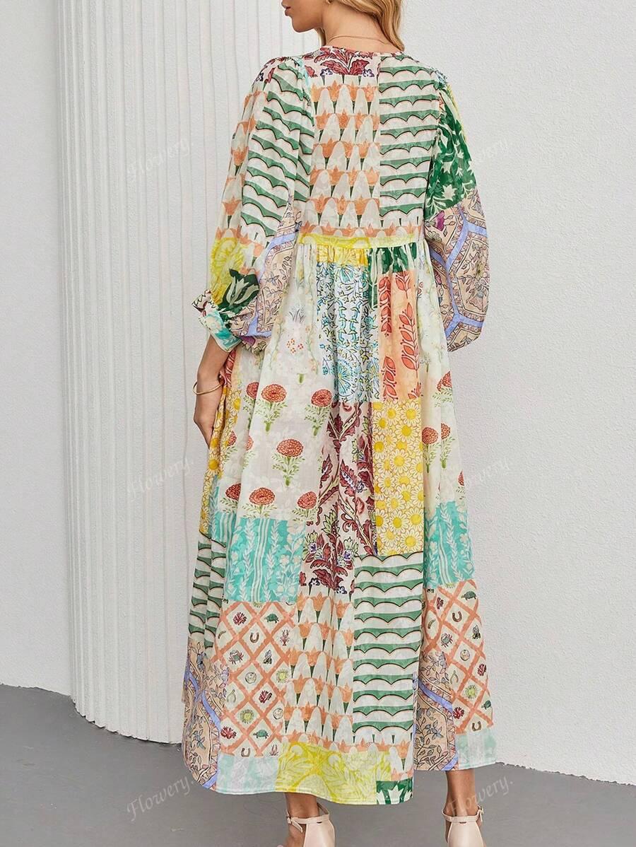 SUKIENKA BOHO PRINT CASUAL