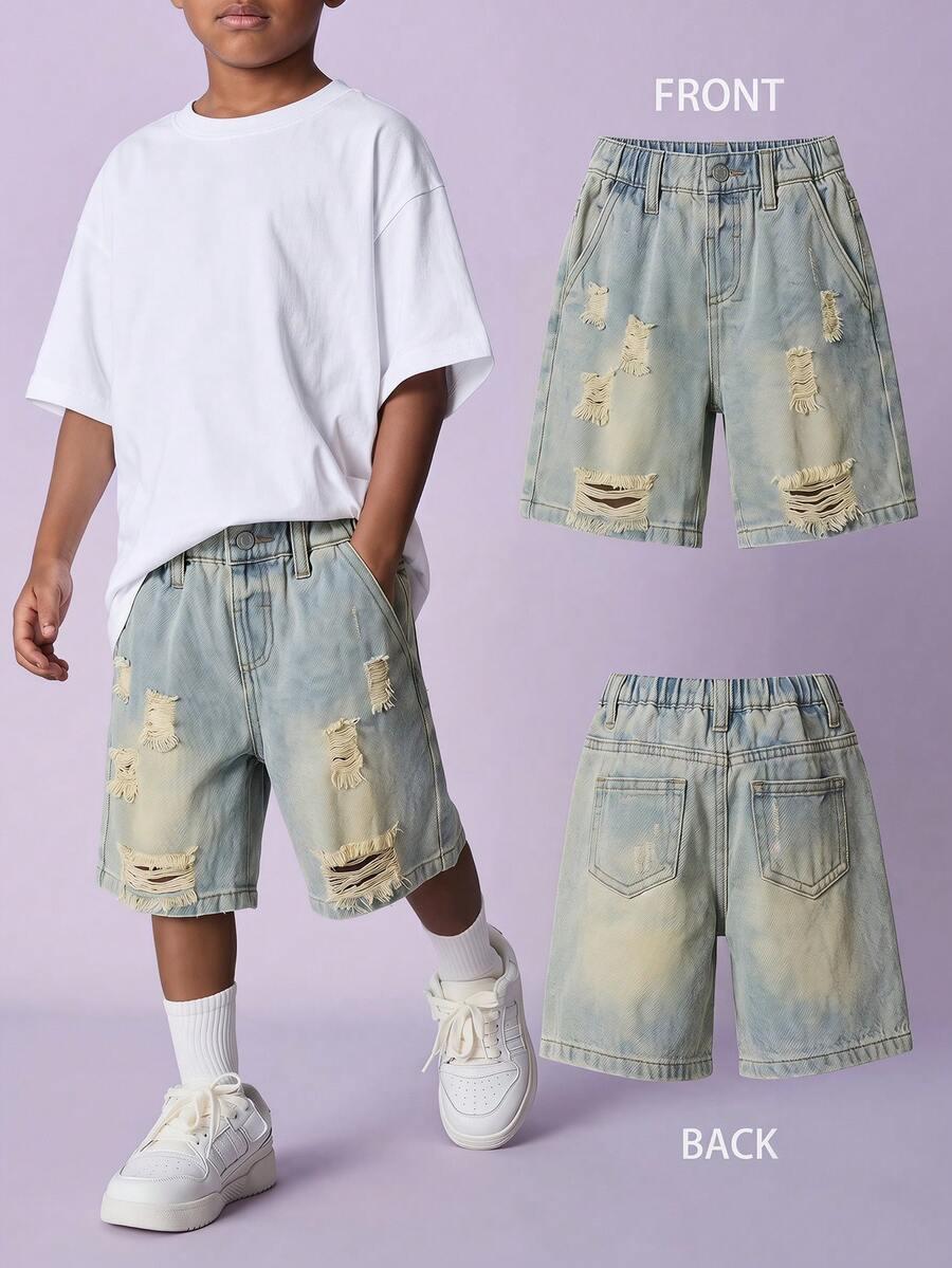 NIEBIESKIE SPODENKI JEANS
