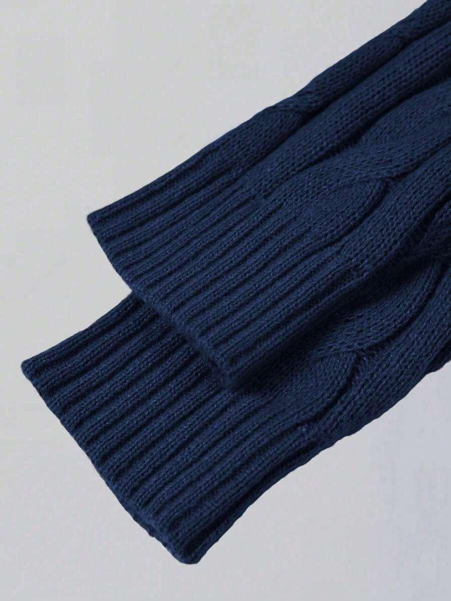dzianinowy sweter długi rękaw