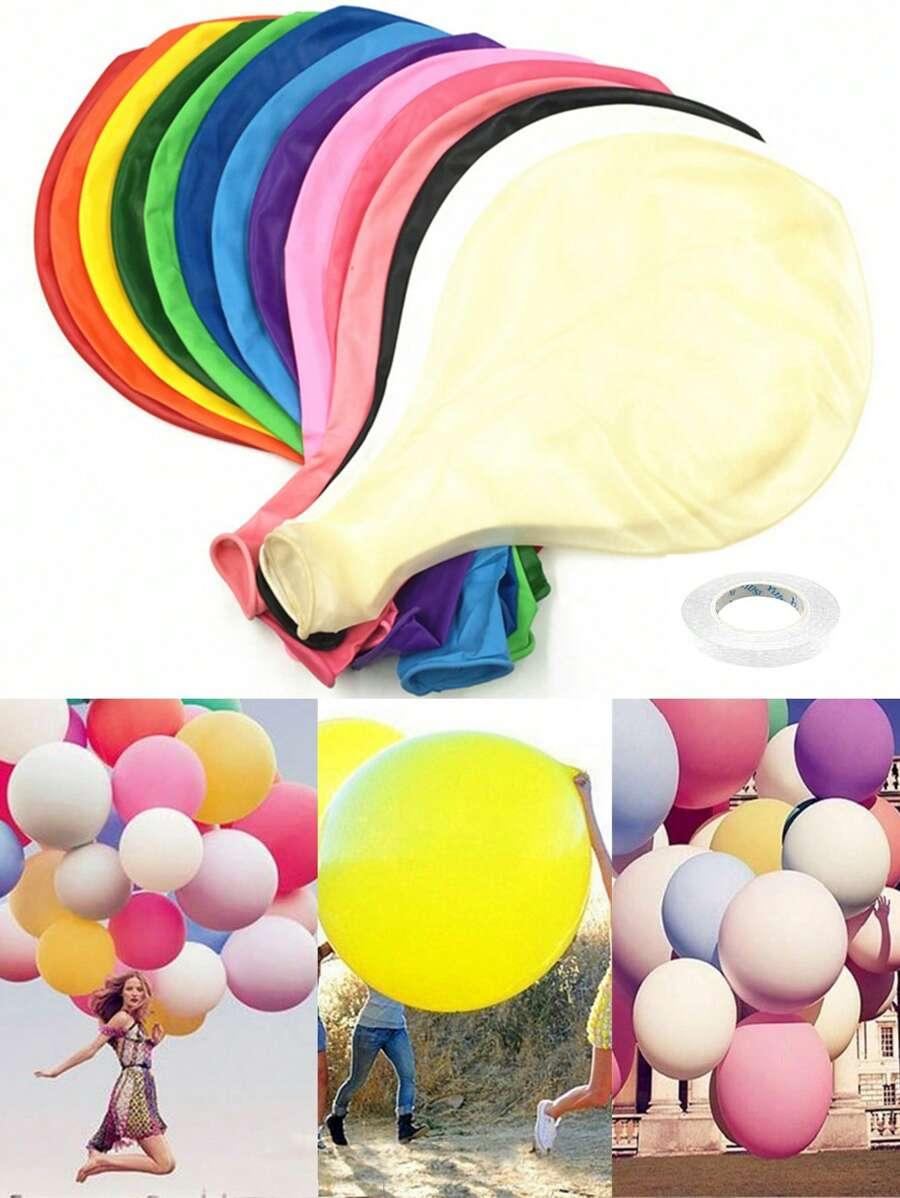 zielony balon tasiemka