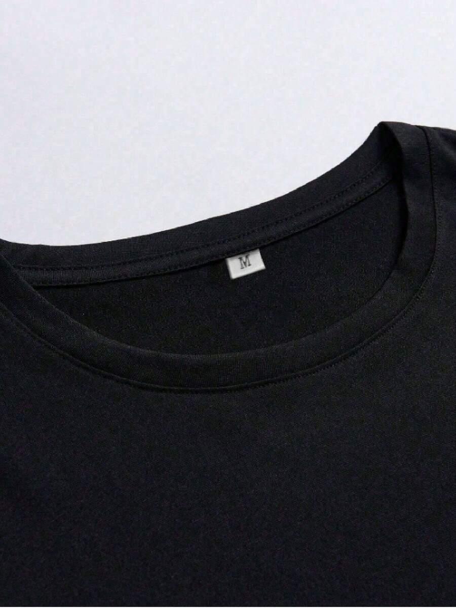czarny t-shirt napis italia