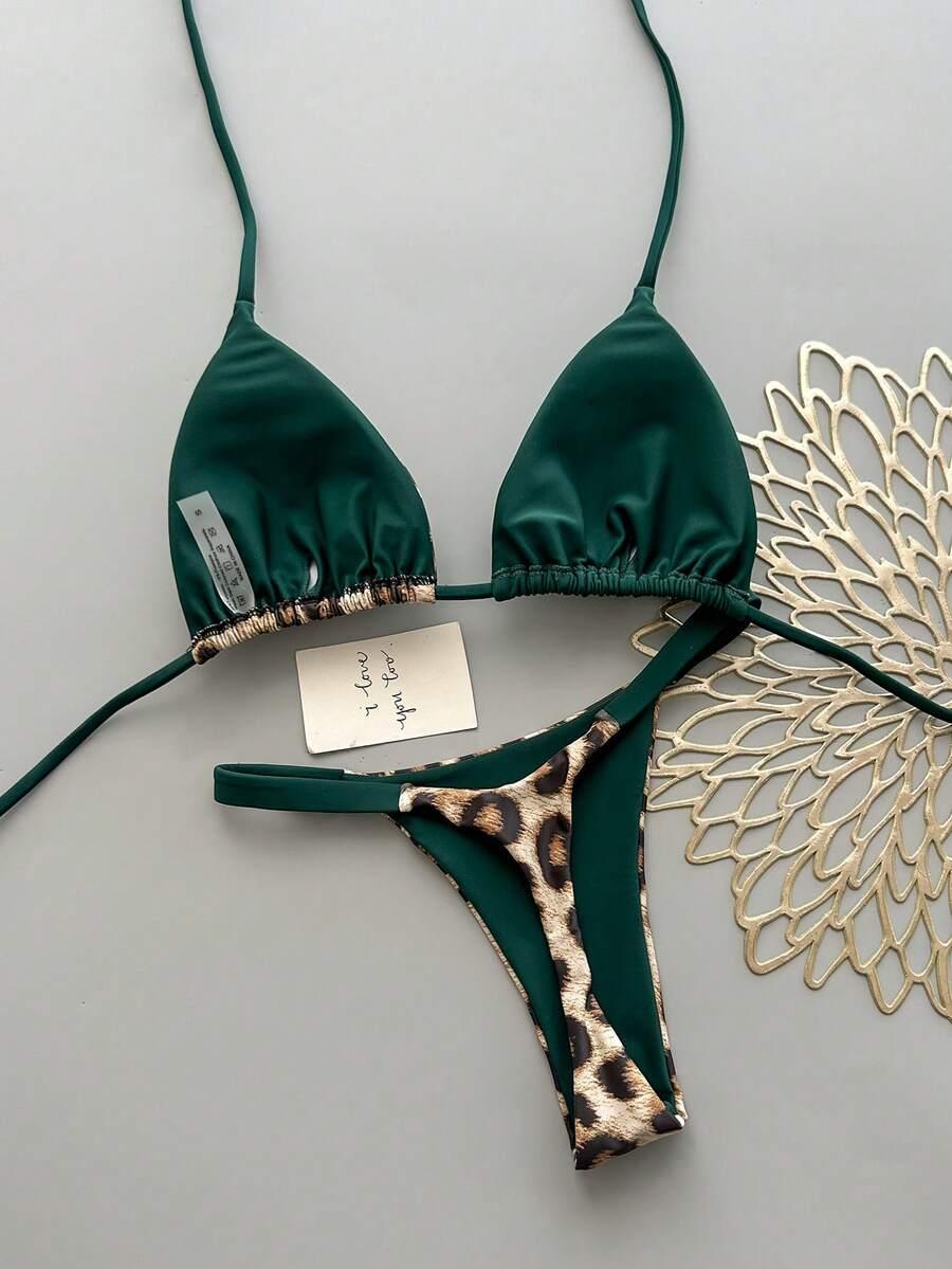 DWUCZĘŚCIOWY STRÓJ KĄPIELOWY ANIMAL PRINT