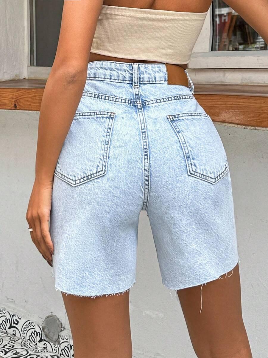 NIEBIESKIE SPODENKI JEANS
