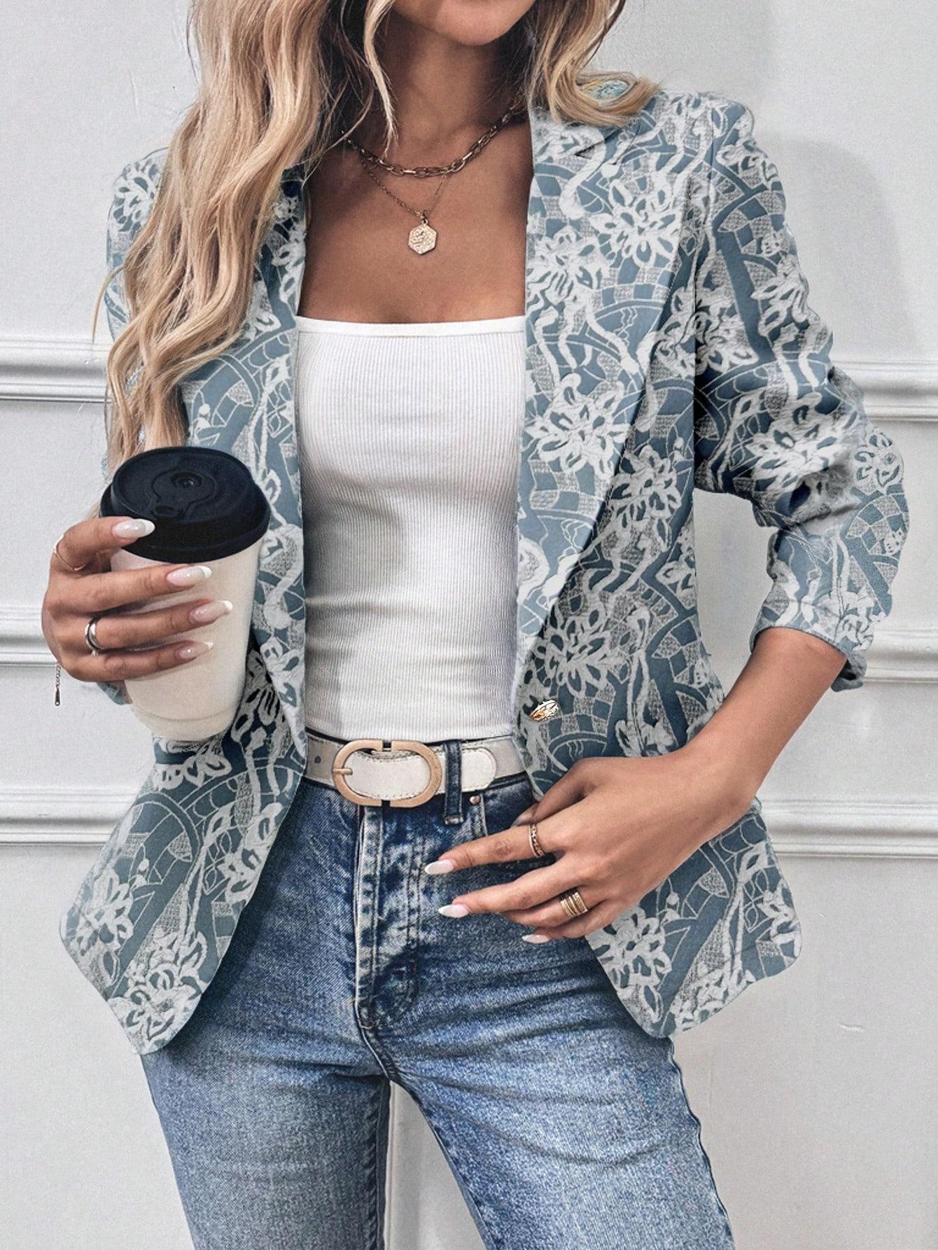 niebieska marynarka casual