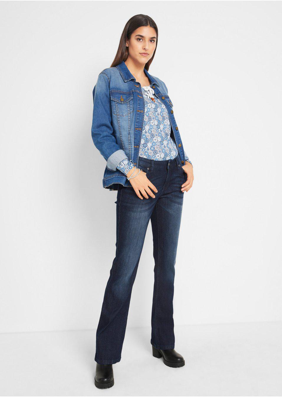SPODNIE JEANS BOOTCUT KIESZENIE