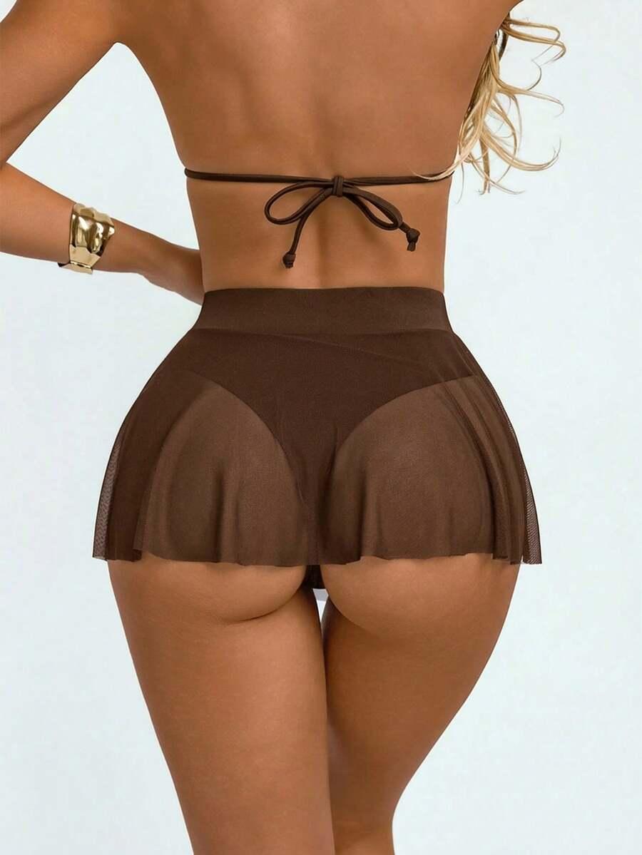 brązowy dół od bikini