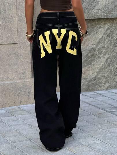 czarne spodnie jeans