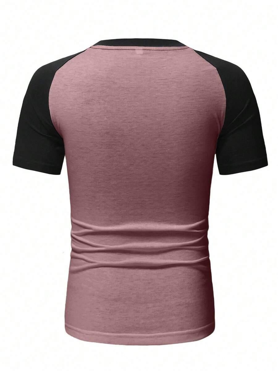 T-SHIRT MĘSKI BAWEŁNIANY REGULARNY Z OKRĄGŁYM DEKOLTEM