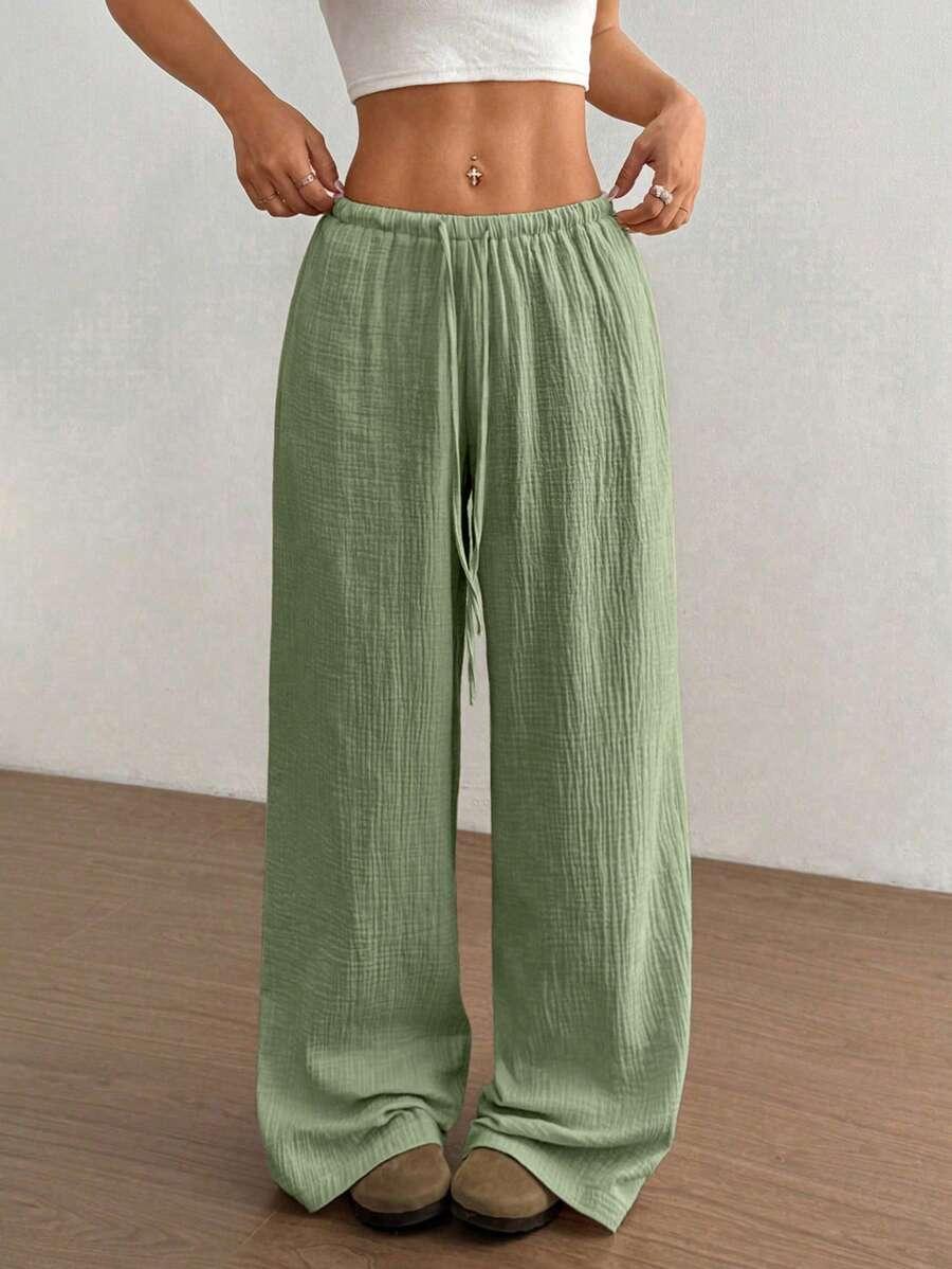 zielone spodnie casual