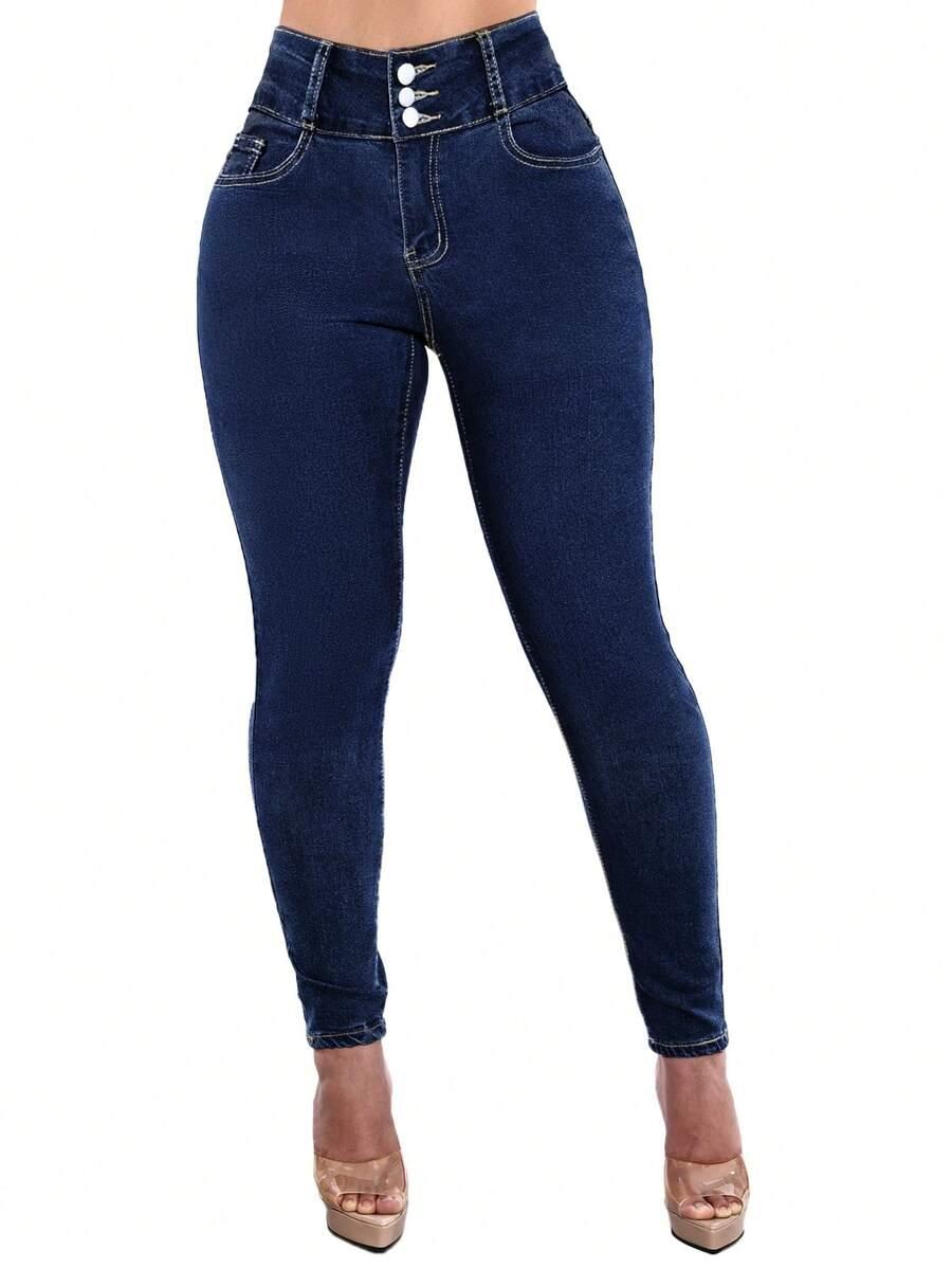 NIEBIESKIE SPODNIE JEANS 