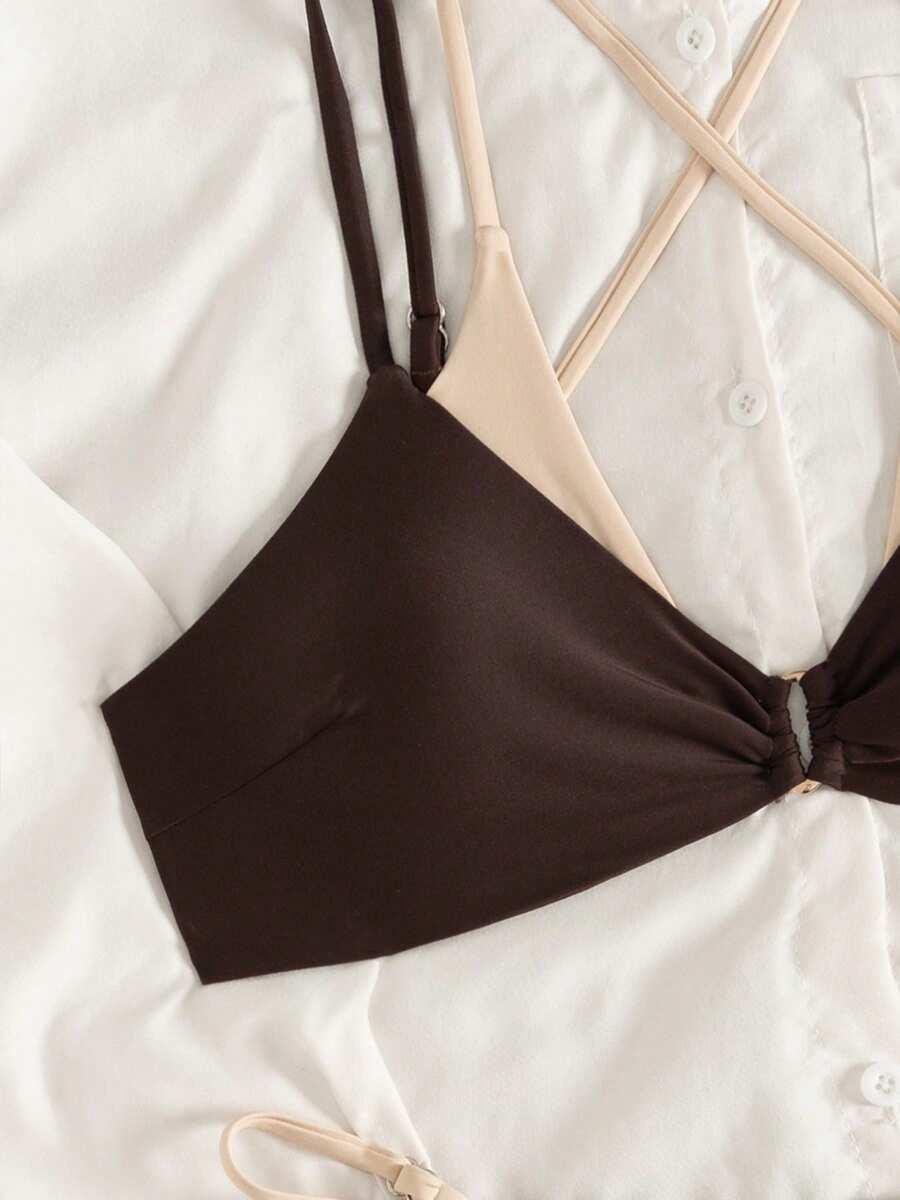 brązowy dół od bikini