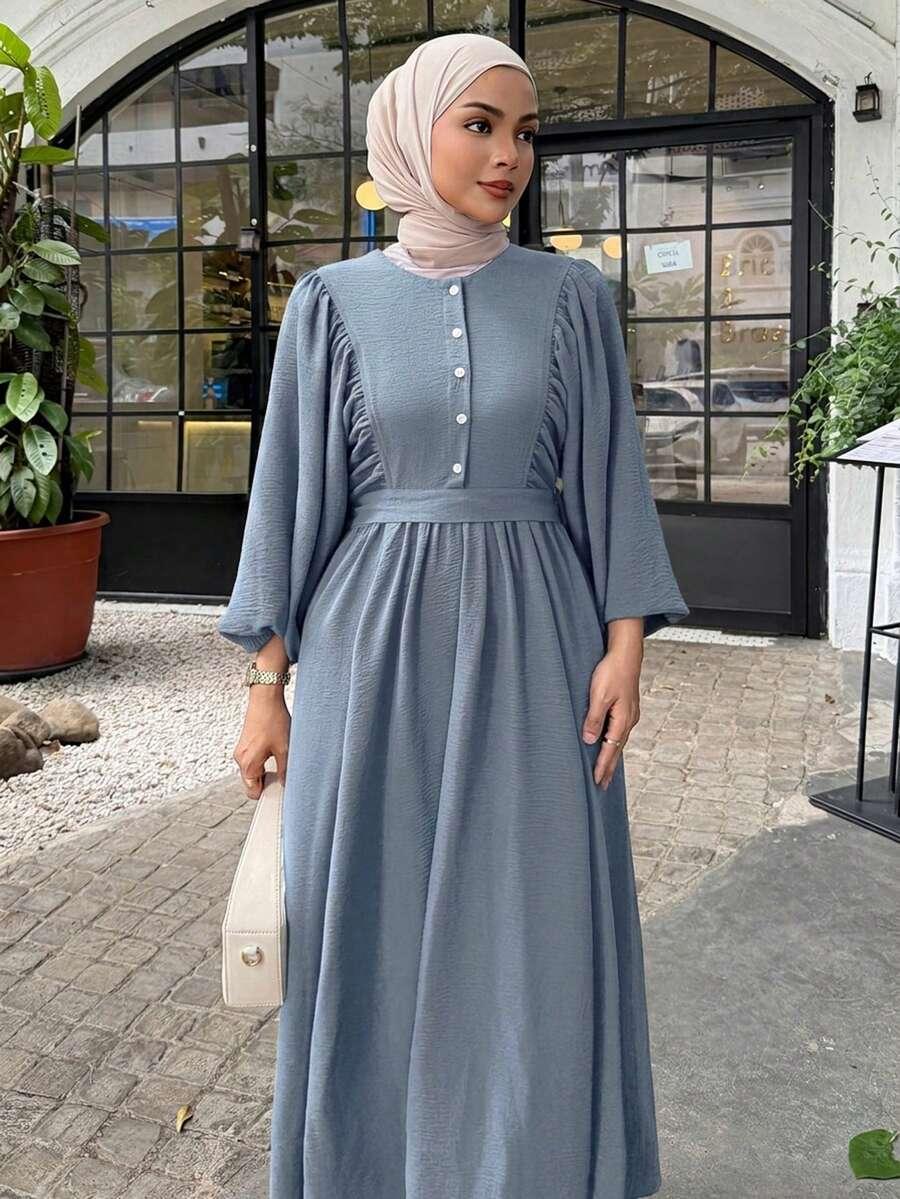 SUKIENKA MAXI DŁUGI RĘKAW