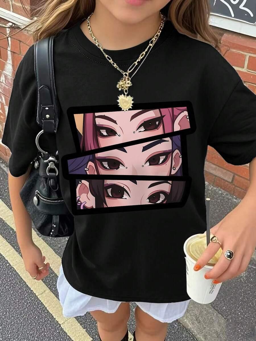 różowy t-shirt nadruk
