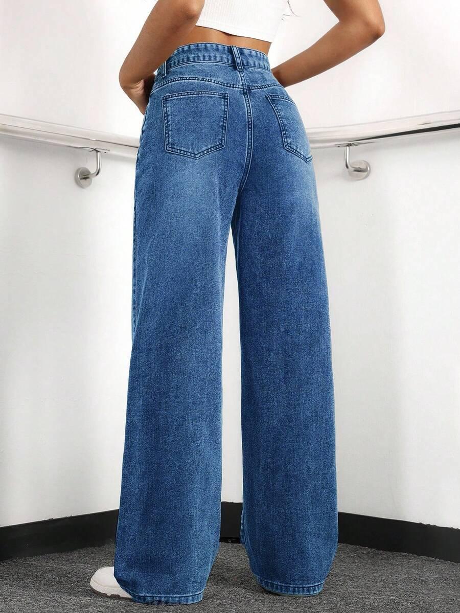 NIEBIESKIE SPODNIE JEANS