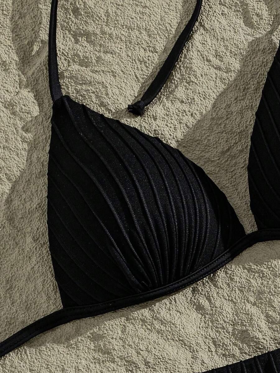 CZARNY DÓŁ OD BIKINI STRINGI