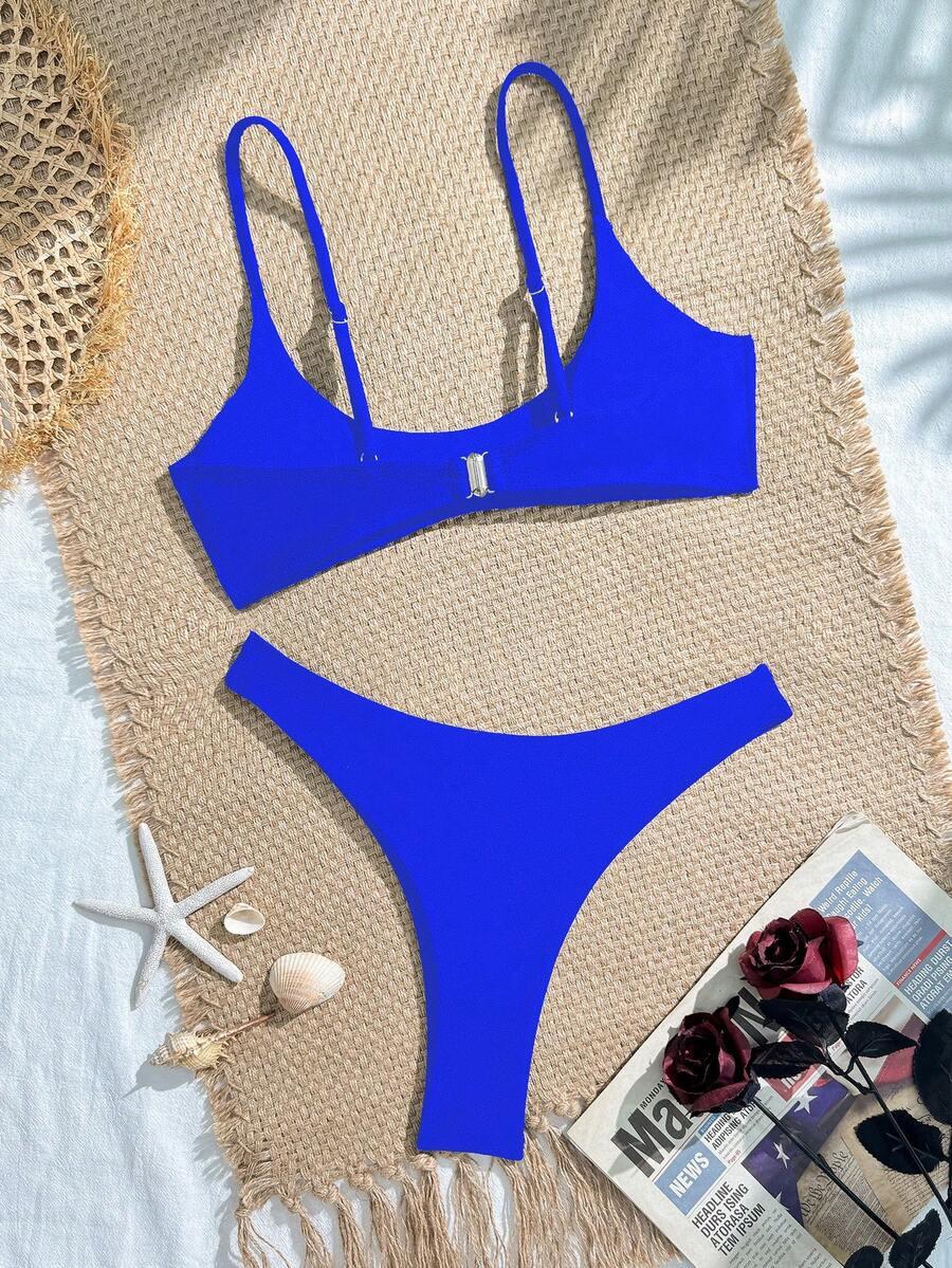 niebieski komplet bikini