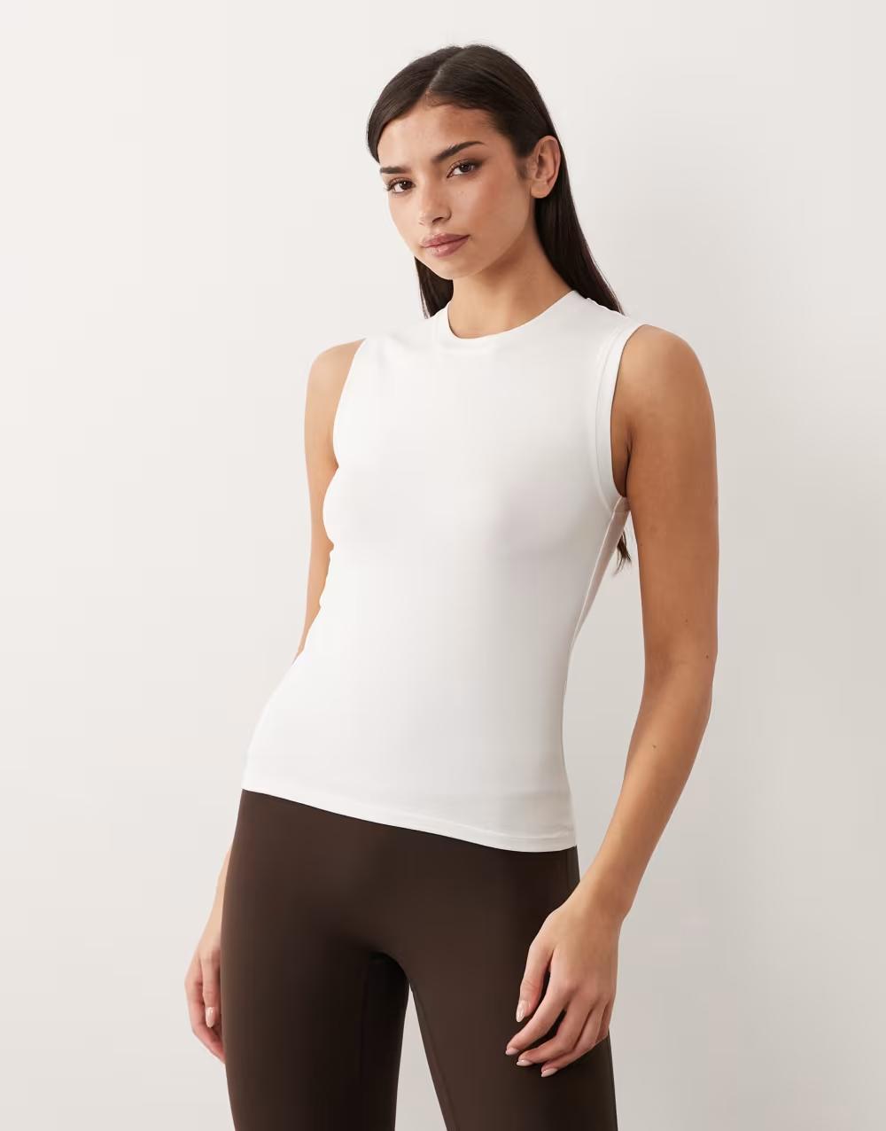 biały bawełniany top