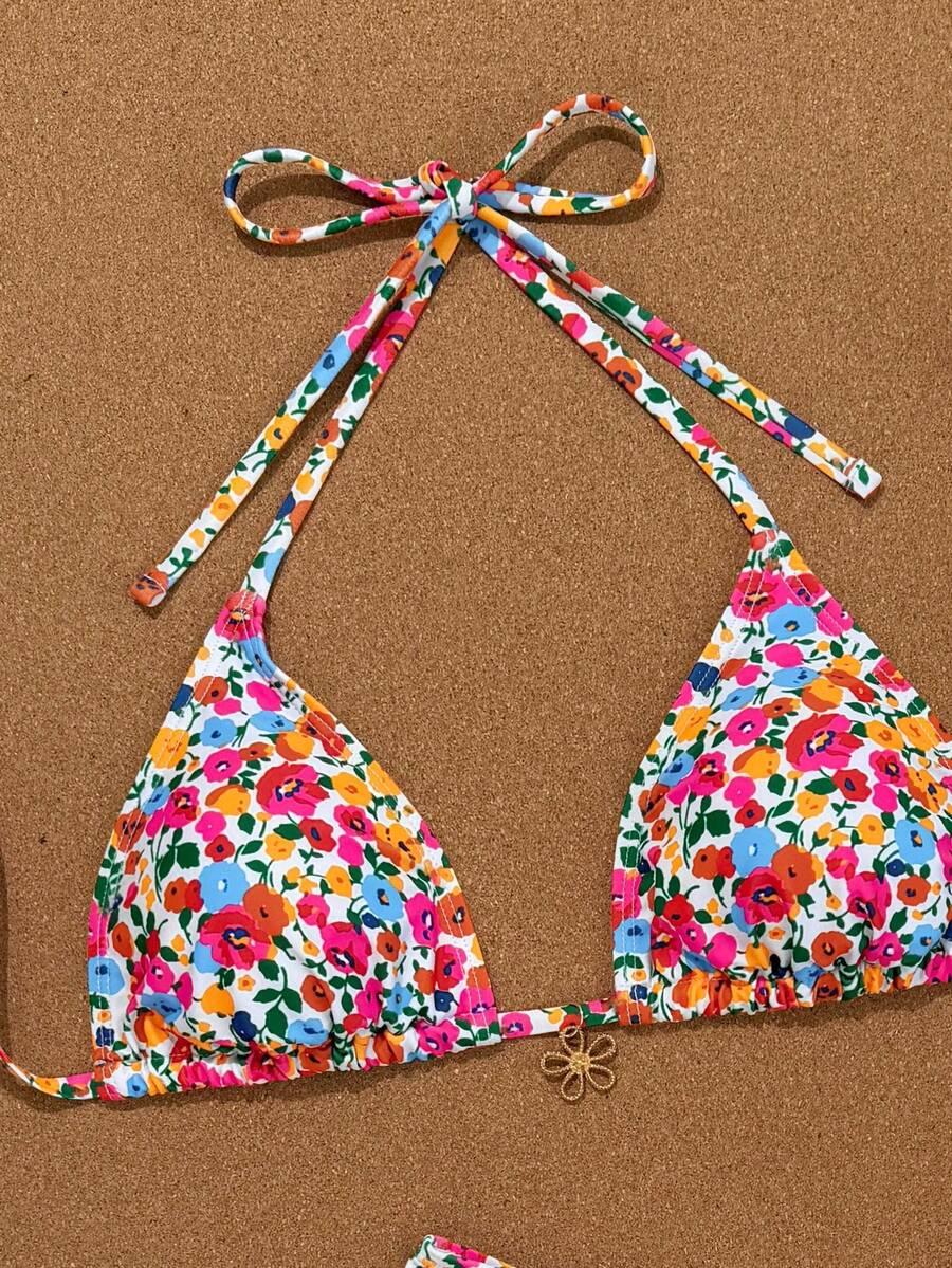 BIKINI DWUCZĘŚCIOWE W KWIATOWY WZÓR