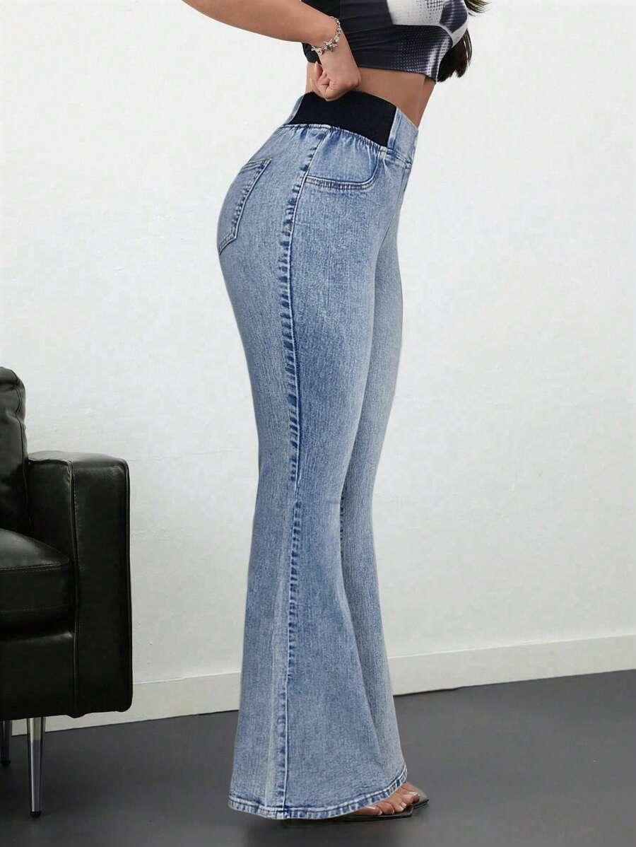 NIEBIESKIE SPODNIE JEANS 
