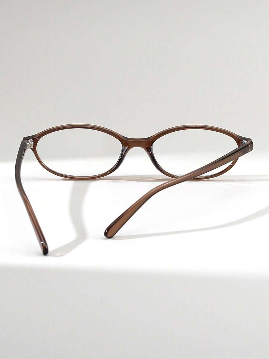 BRĄZOWE OKULARY ZERÓWKI 