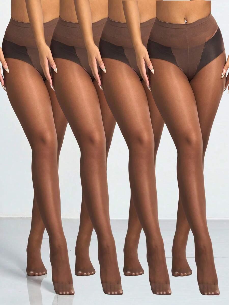 BRĄZOWE RAJSTOPY 4-PACK