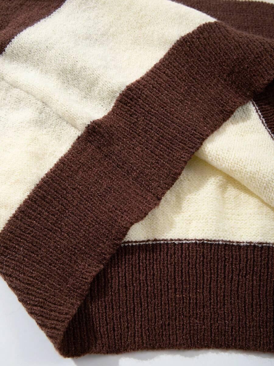 SWETER PASKI KOŁNIERZYK