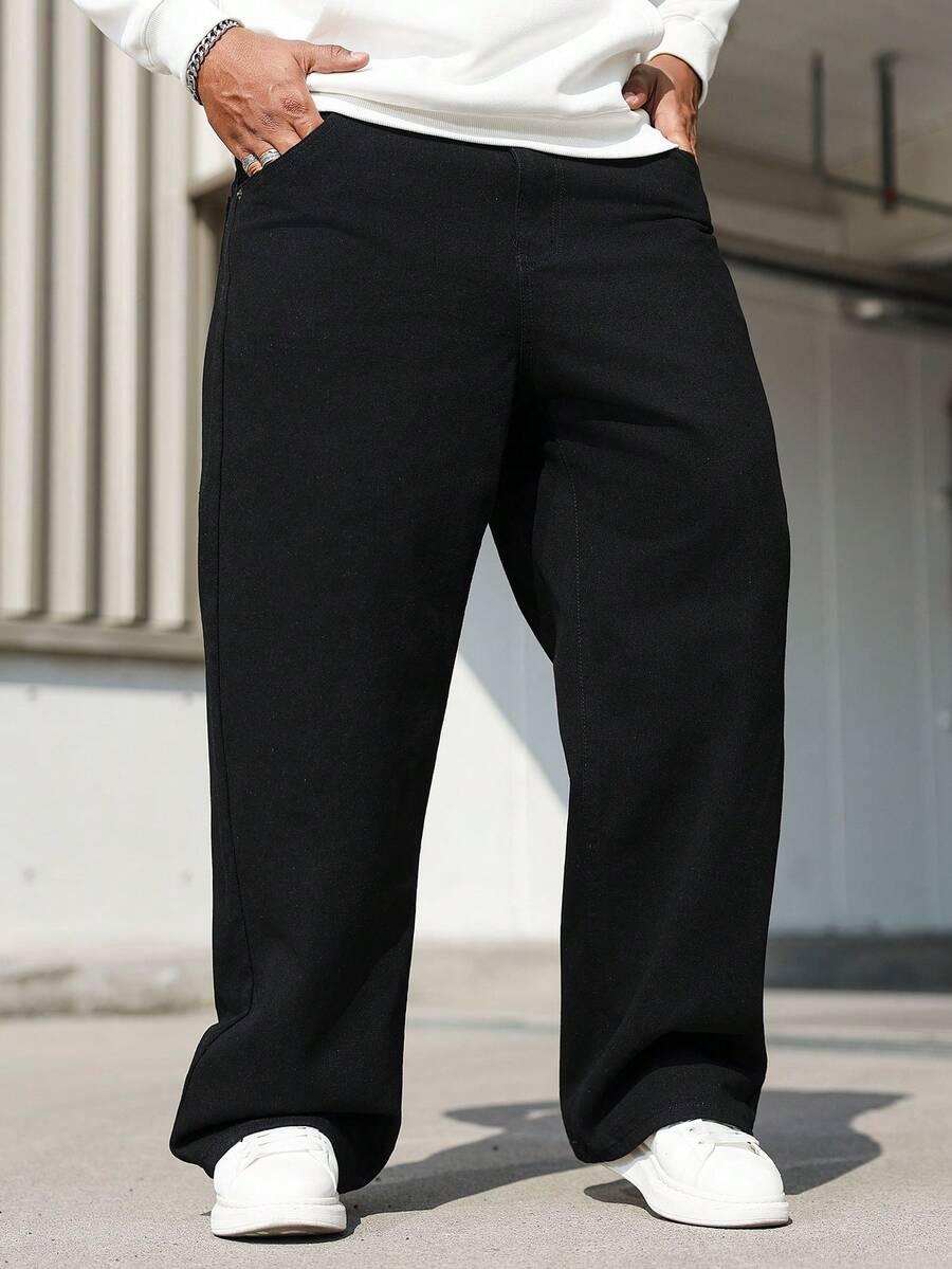 CZARNE SPODNIE JEANS