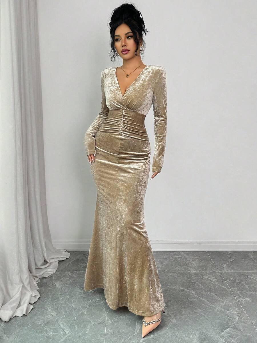 ELEGANCKA SUKIENKA WELUROWA