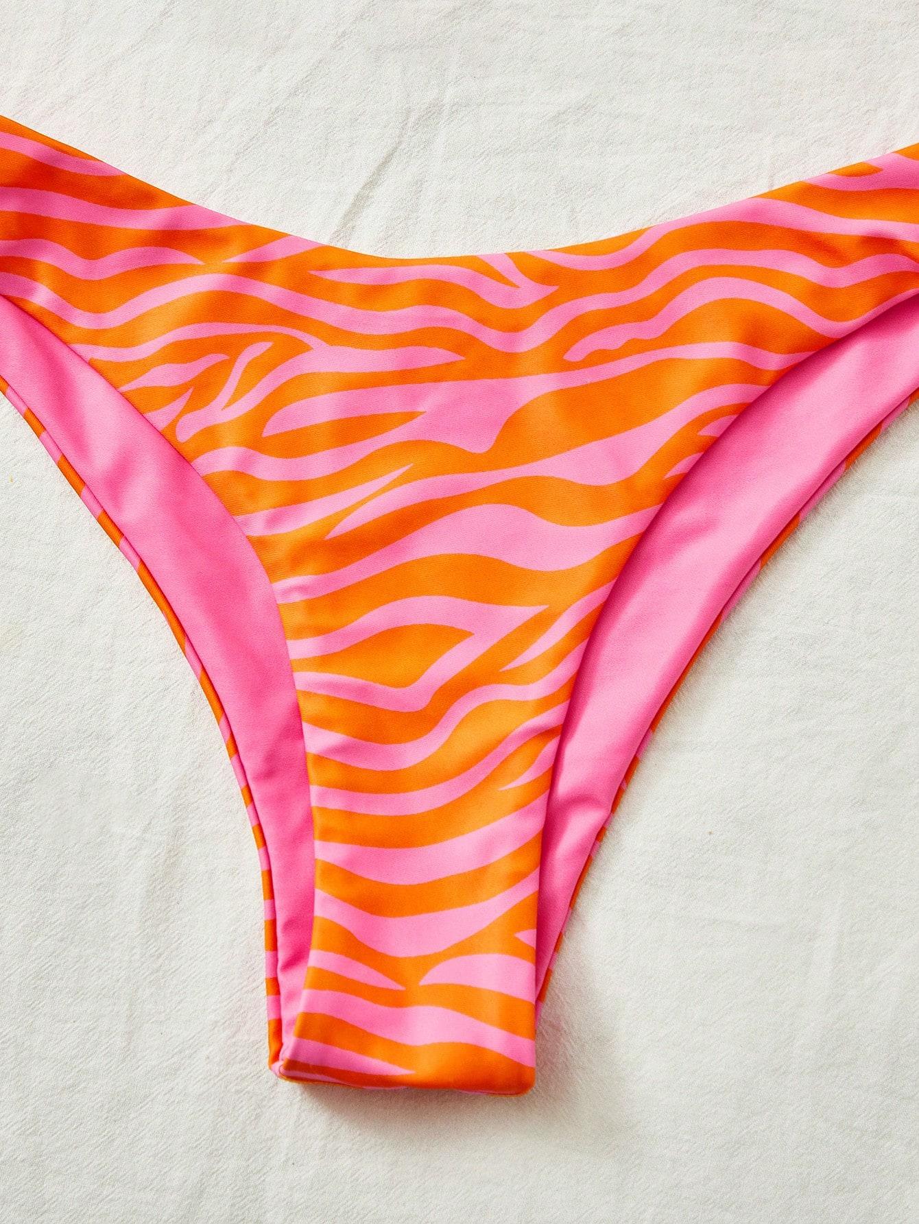 DWUCZĘŚCIOWY STRÓJ KĄPIELOWY ANIMAL PRINT