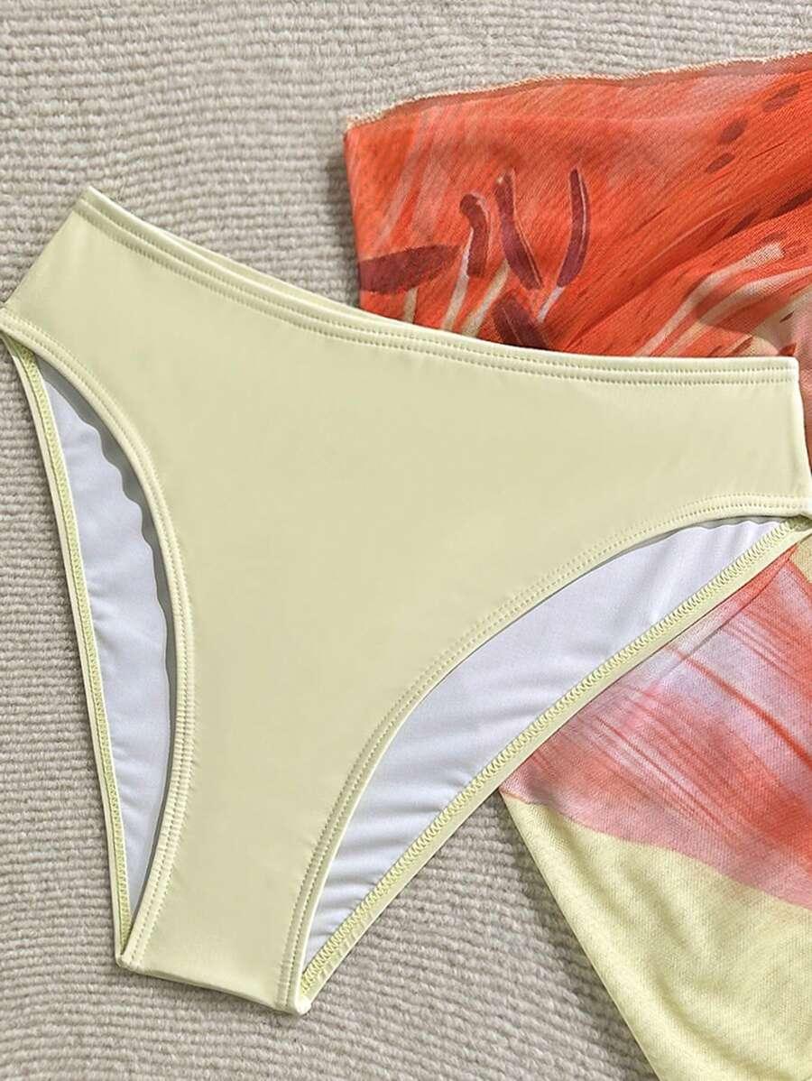 3 częściowy komplet bikini sarong