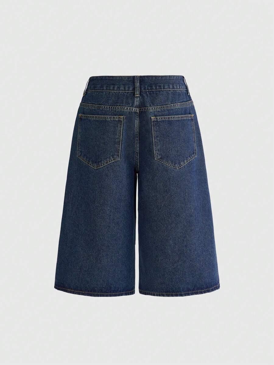 spodenki jeans nadruk