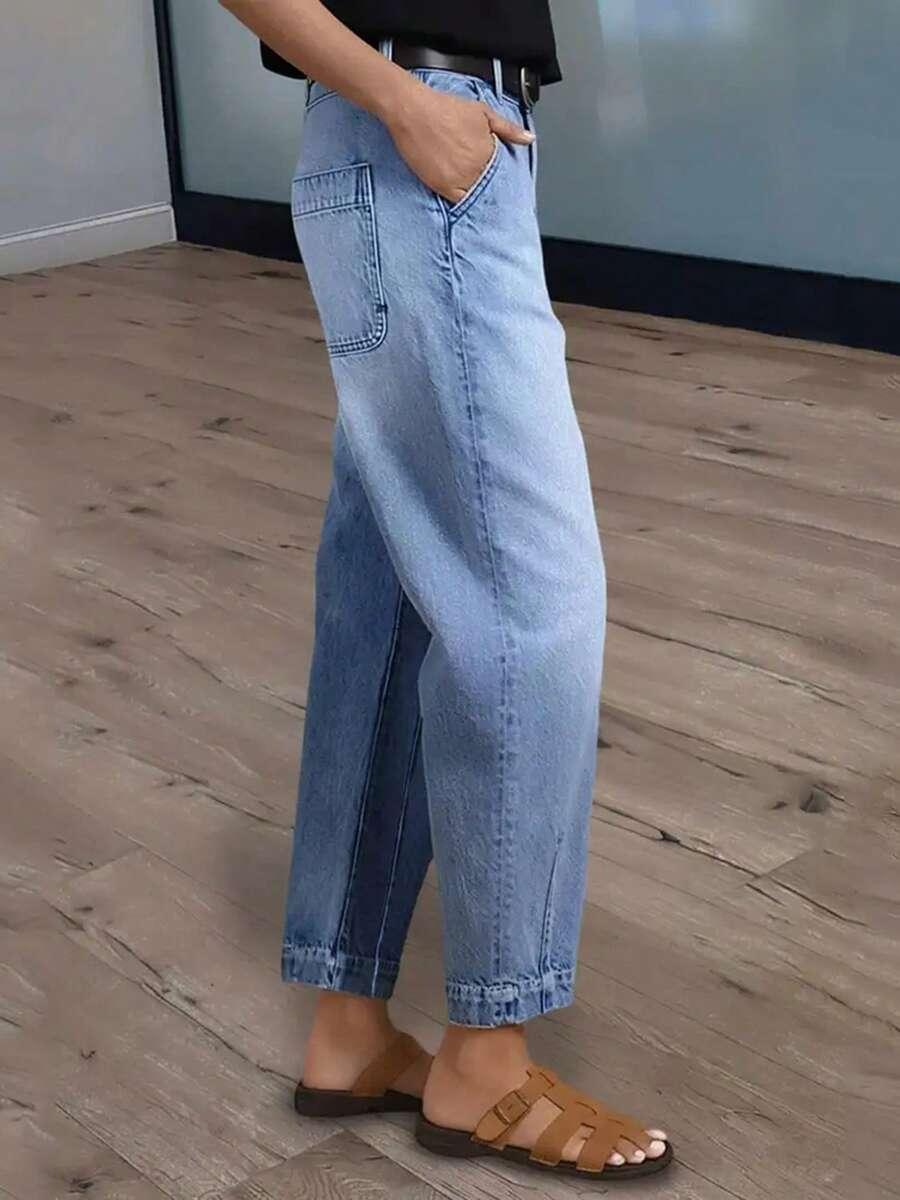 NIEBIESKIE SPODNIE JEANS