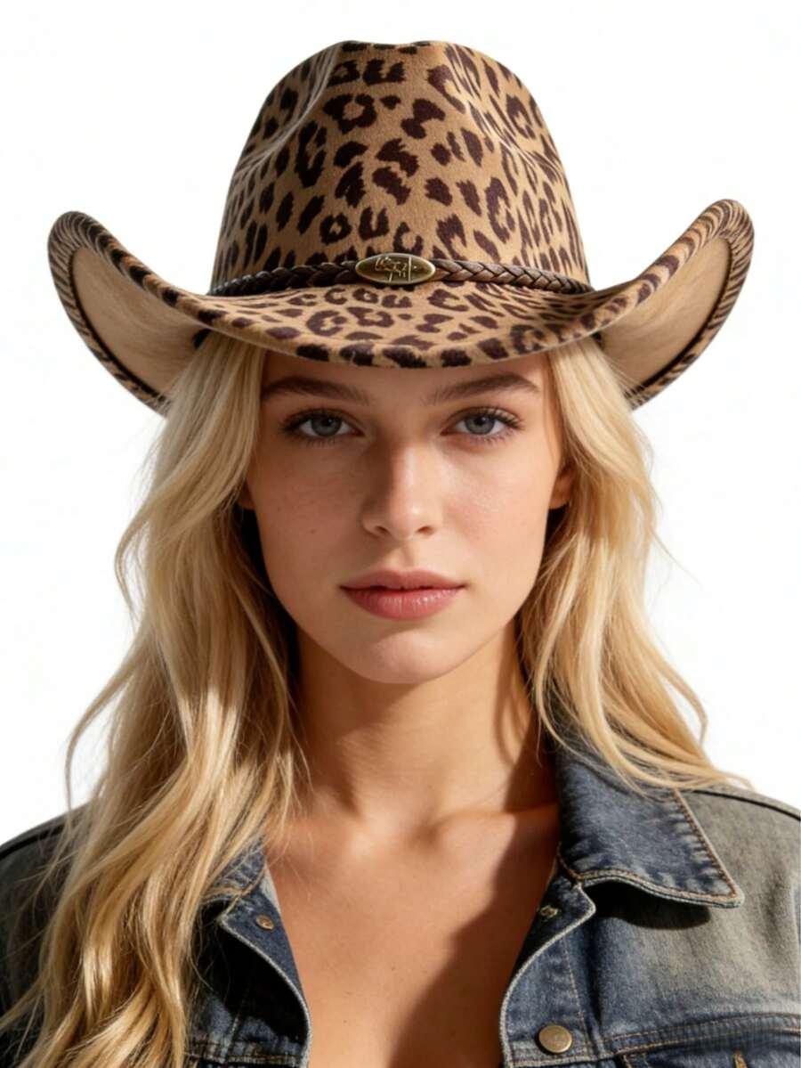 KAPELUSZ kowbojski animal print 