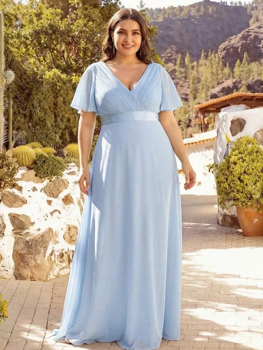 NIEBIESKA MAXI SUKIENKA 