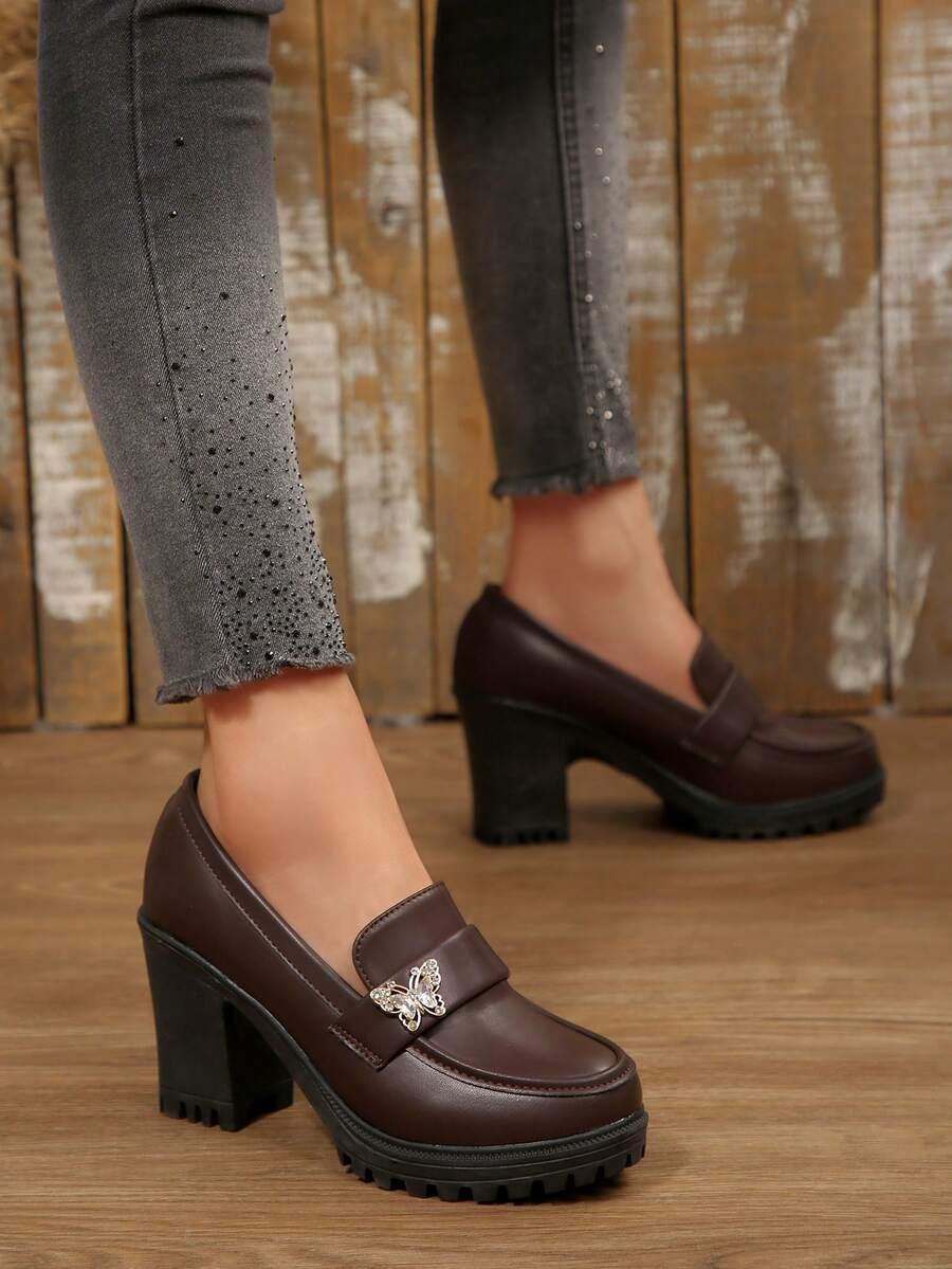 BRĄZOWE MOKASYNY OBCAS
