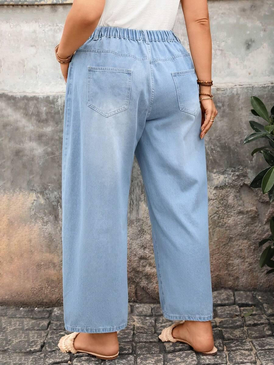 NIEBIESKIE SPODNIE JEANS