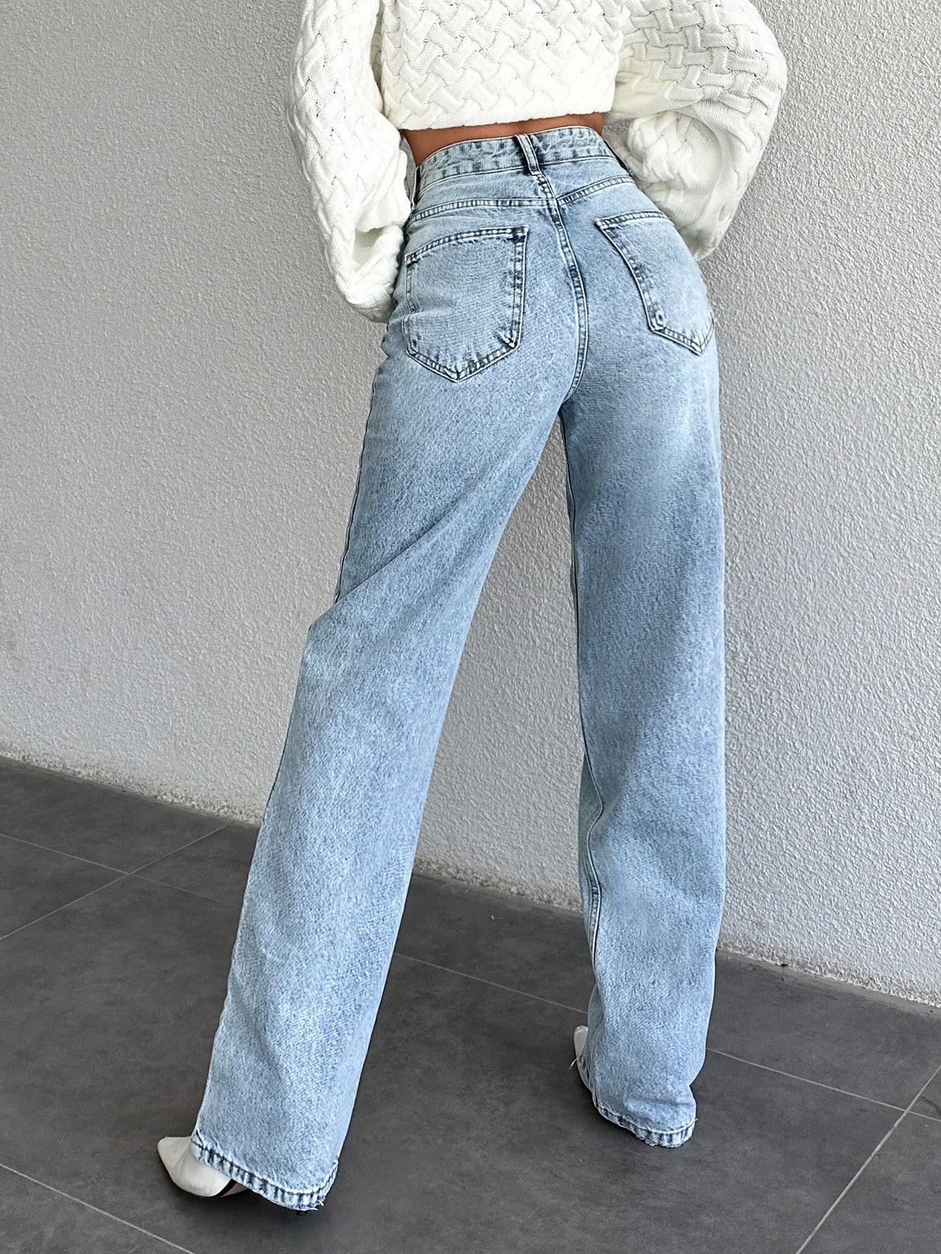 NIEBIESKIE SPODNIE JEANS 